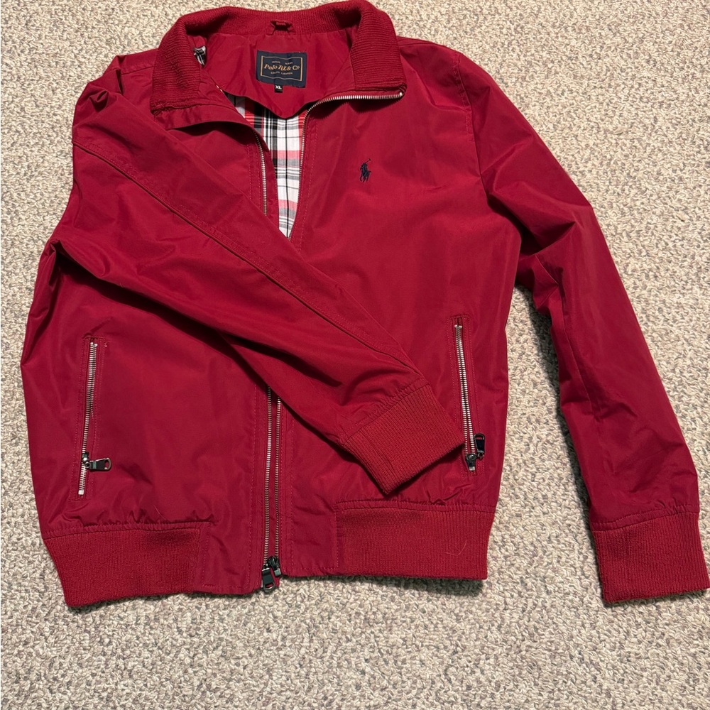 Polo by Ralph Lauren Men's Crimson Bomber Jacket